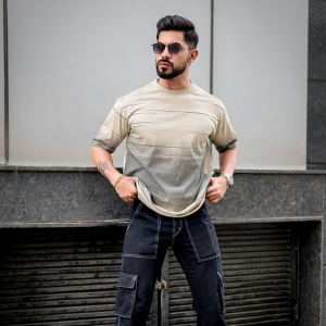 Striped Round Neck T-shirt