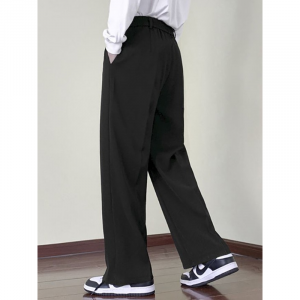 Men Beige Slim Fit Regular Trousers