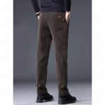 Men Beige Relaxed Cotton Easy Wash Trousers