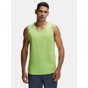 Super Combed Cotton Blend Solid Performance Tank Top with Breathable Mesh