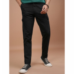 Men Smart Tapered Fit Easy Wash Formal Trouser