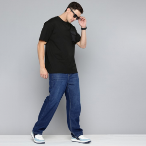 Drop-Shoulder Sleeves Pure Cotton Relaxed Fit T-shirt