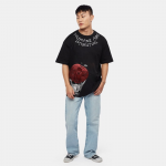 Unisex Anime Son of Shinigami Printed Oversized Cotton T-shirt