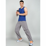 Grey plain track pant
