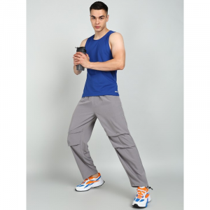 Grey plain track pant