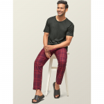 Men Super Combed Cotton Pack of 2 Checkmate Lounge Pants