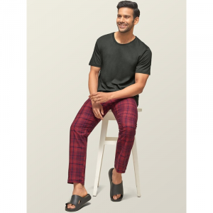 Men Super Combed Cotton Pack of 2 Checkmate Lounge Pants